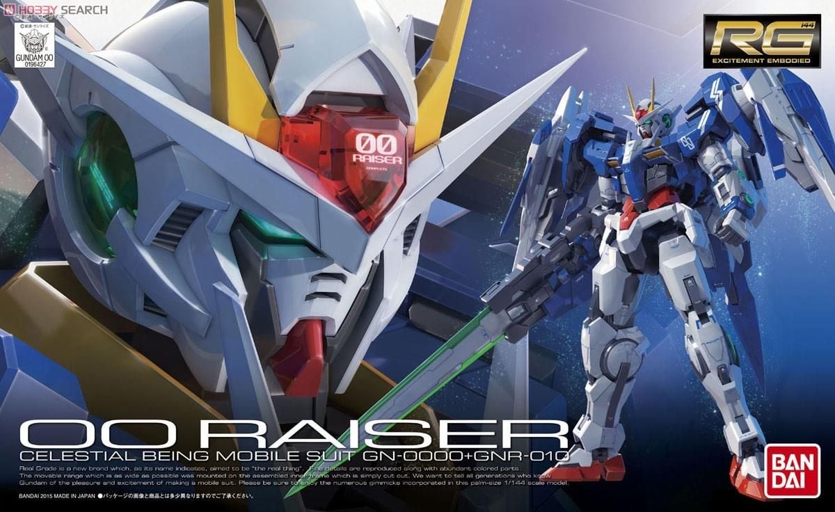 Mô Hình Gundam Bandai RG 18 Gundam 00 Raiser 1/144 Gundam 00