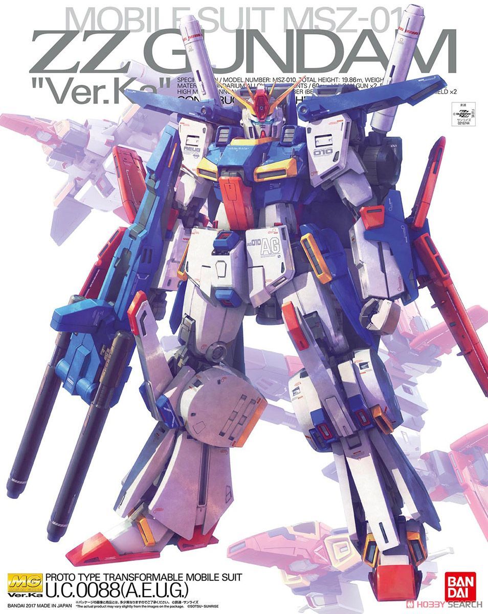 Mô Hình Gundam Bandai MG MSZ-01 ZZ Gundam Ver Ka 1/100 Gundam ZZ