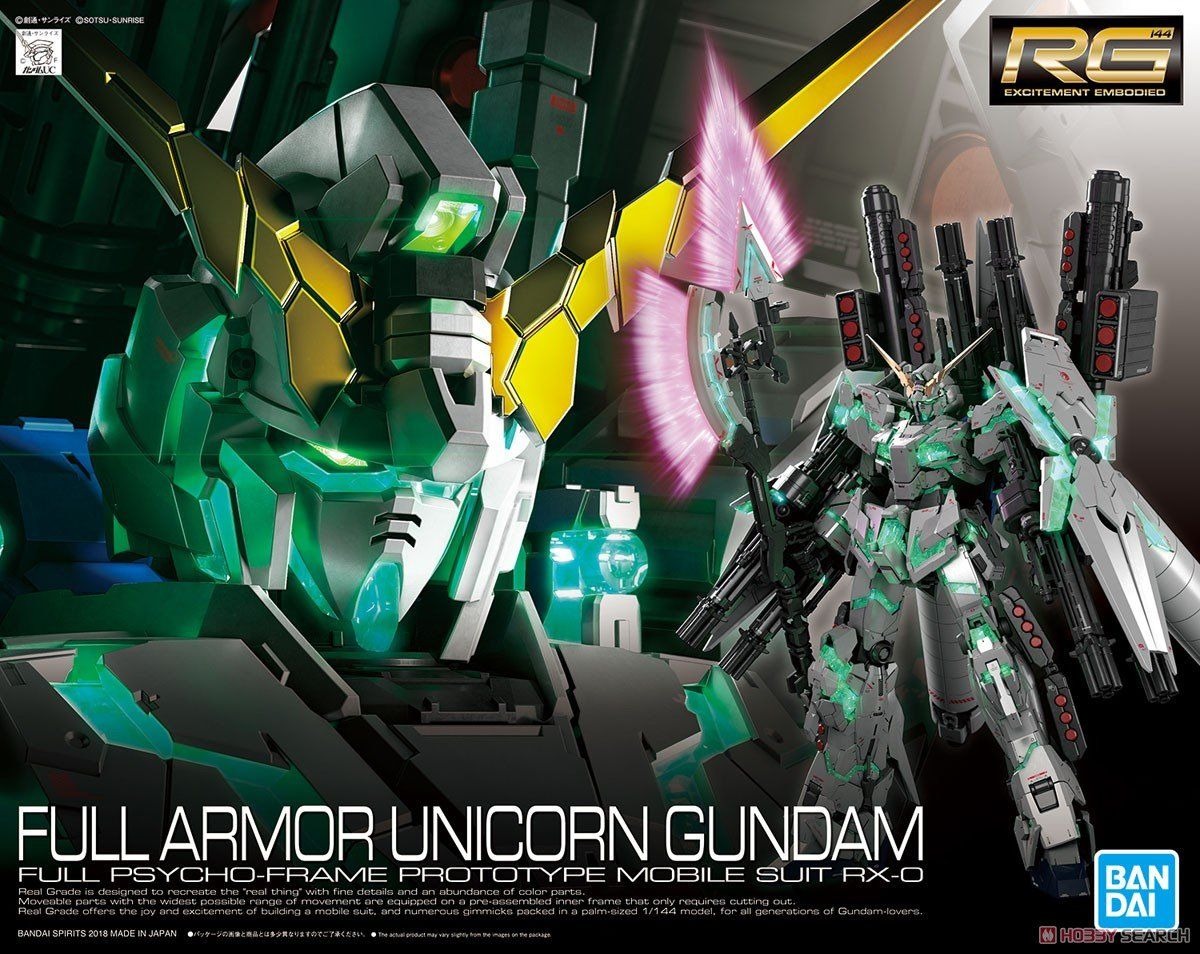 Mô Hình Lắp Ráp Bandai RG 1/144 Full Armor Unicorn Gundam