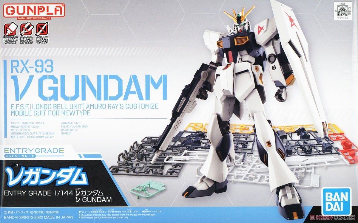 Mô Hình Lắp Ráp Bandai Gundam EG Entry Grade 1/144 Nu Gundam
