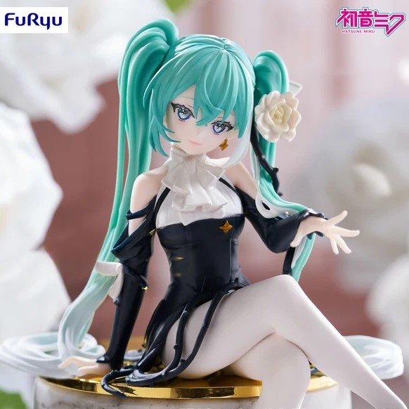 Mô hình Hatsune Miku - Vocaloid - Flower Fairy - Noodle Stopper Figure - White Rose (FuRyu)