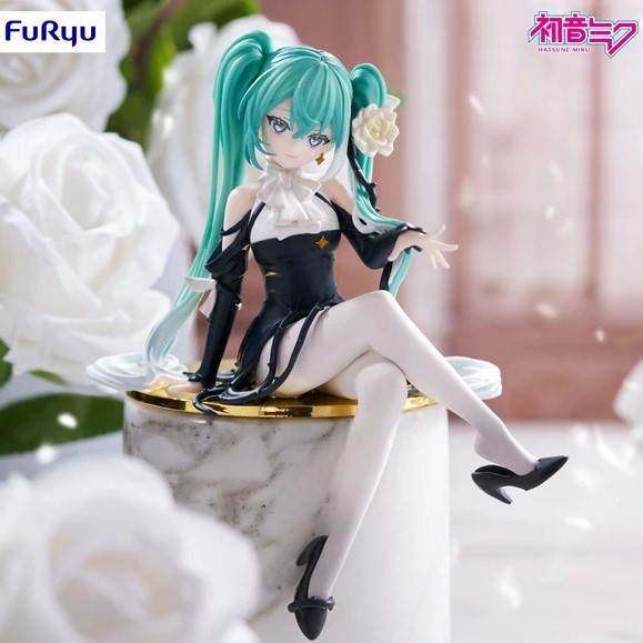Mô hình Hatsune Miku - Vocaloid - Flower Fairy - Noodle Stopper Figure - White Rose (FuRyu)