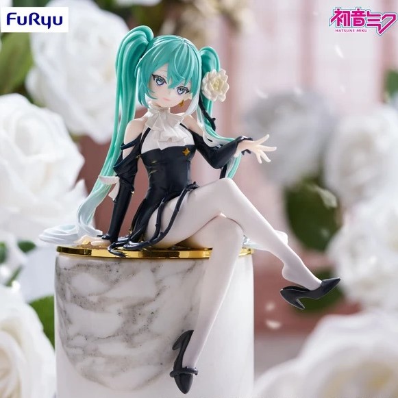 Mô hình Hatsune Miku - Vocaloid - Flower Fairy - Noodle Stopper Figure - White Rose (FuRyu)