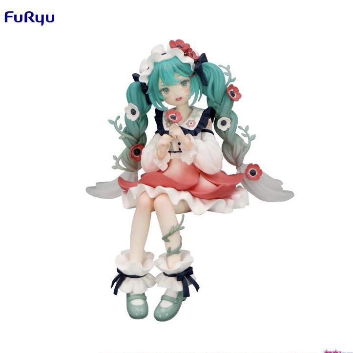Mô Hình Vocaloid - Hatsune Miku - Flower Fairy Anemone - Noodle Stopper Figure Chính Hãng (Furyu)
