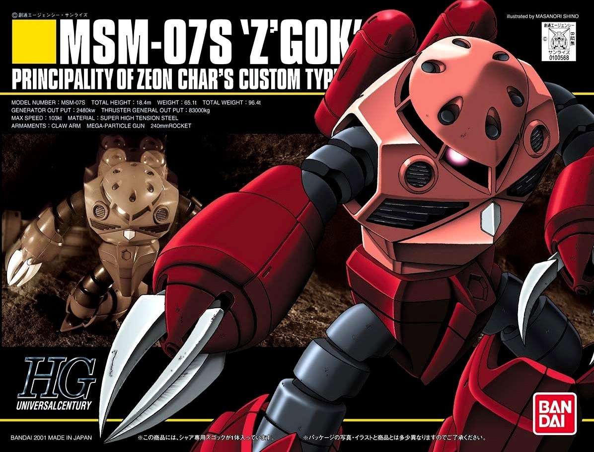 Mô Hình Lắp Ráp HG UC MSM-07S Z'Gok Zgok Char Custom