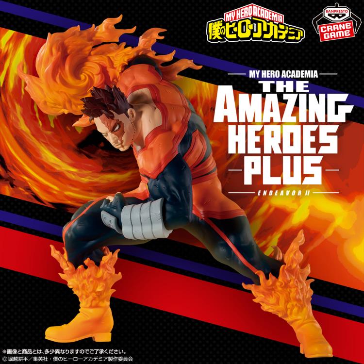 Mô Hình My Hero Academia - The Amazing Heroes Plus - Endeavor II Figure Chính Hãng (Banpresto)