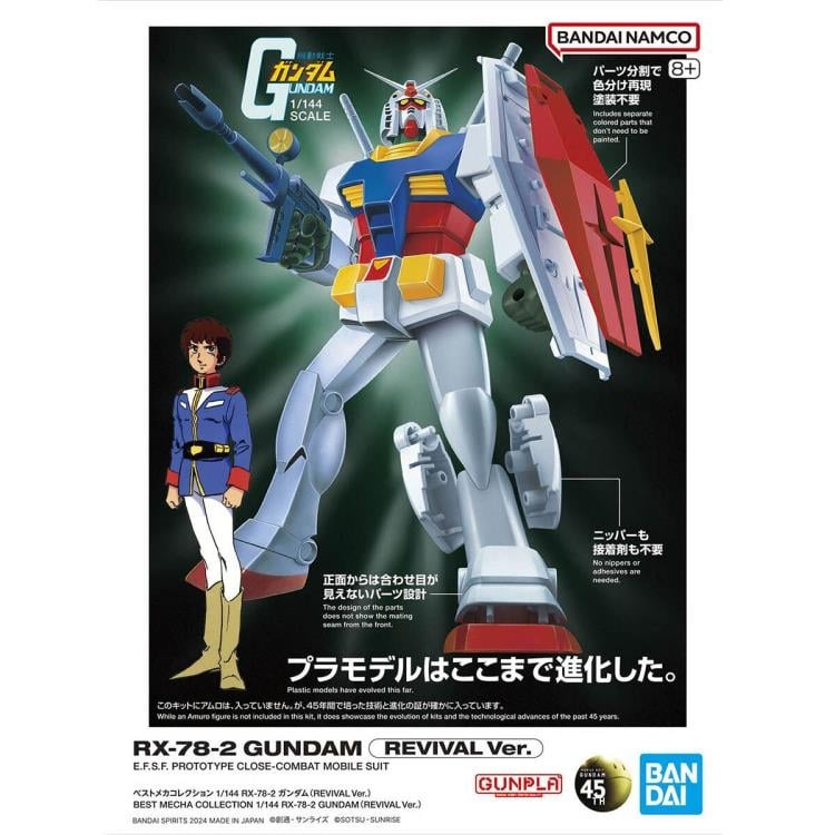 Mô hình Gundam Bandai Best Mecha Collection RX-78-2 Gundam (Revival Ver.) 1/144