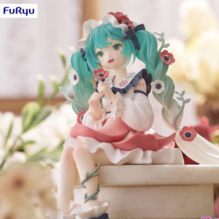 Mô Hình Vocaloid - Hatsune Miku - Flower Fairy Anemone - Noodle Stopper Figure Chính Hãng (Furyu)