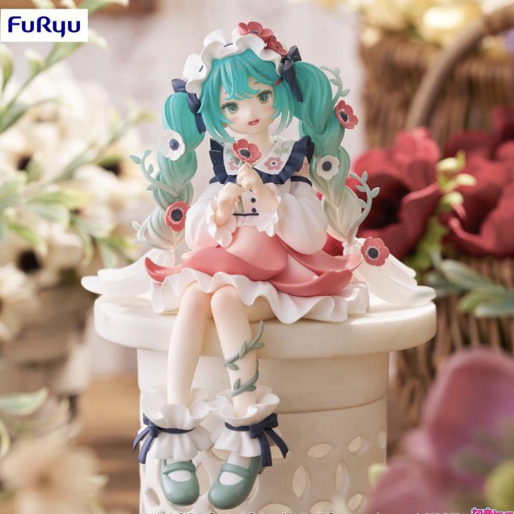 Mô Hình Vocaloid - Hatsune Miku - Flower Fairy Anemone - Noodle Stopper Figure Chính Hãng (Furyu)