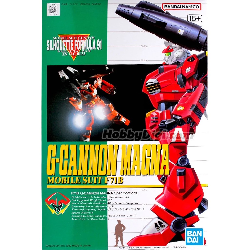 Mô hình Gundam Bandai NG F91 1/100 G Cannon Magna