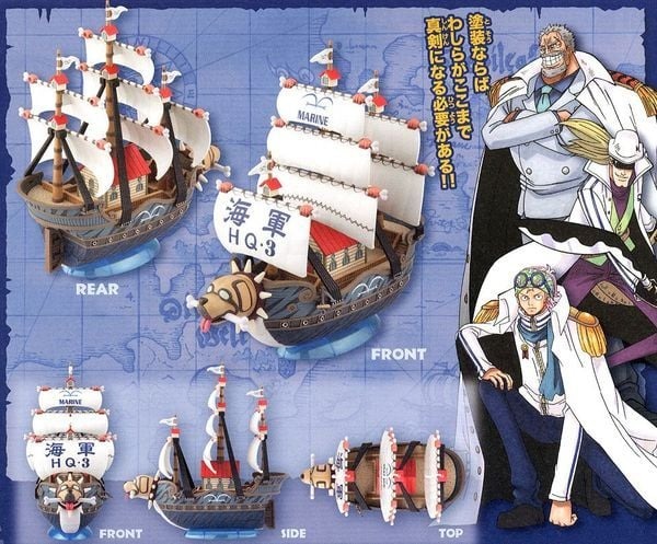 Mô hình tàu One Piece - Garp's Warship - Mô hình chính hãng Bandai Nhật Bản