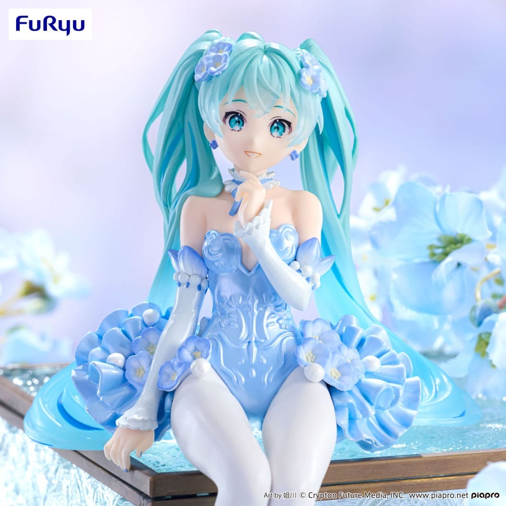 Mô Hình Hatsune Miku - Flower Fairy Nemophila Pail Blue Color Ver - Noodle Stopper Figure (Furyu)