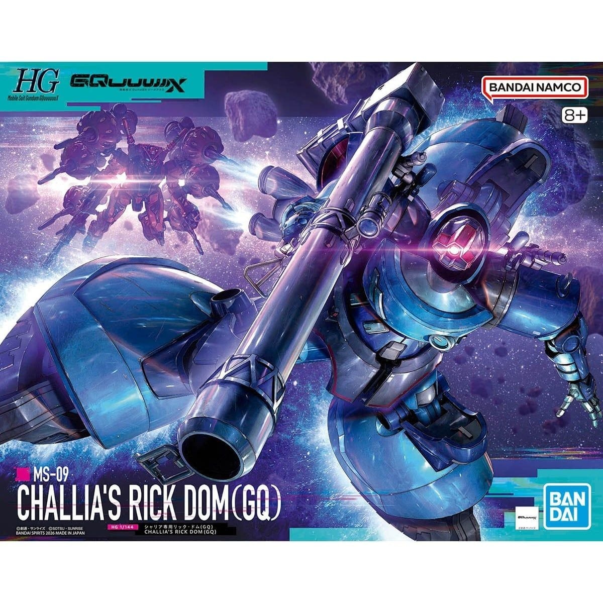 [PRE-ORDER] Mô Hình Lắp Ráp HG 1/144 Challia Rick Dom GQ