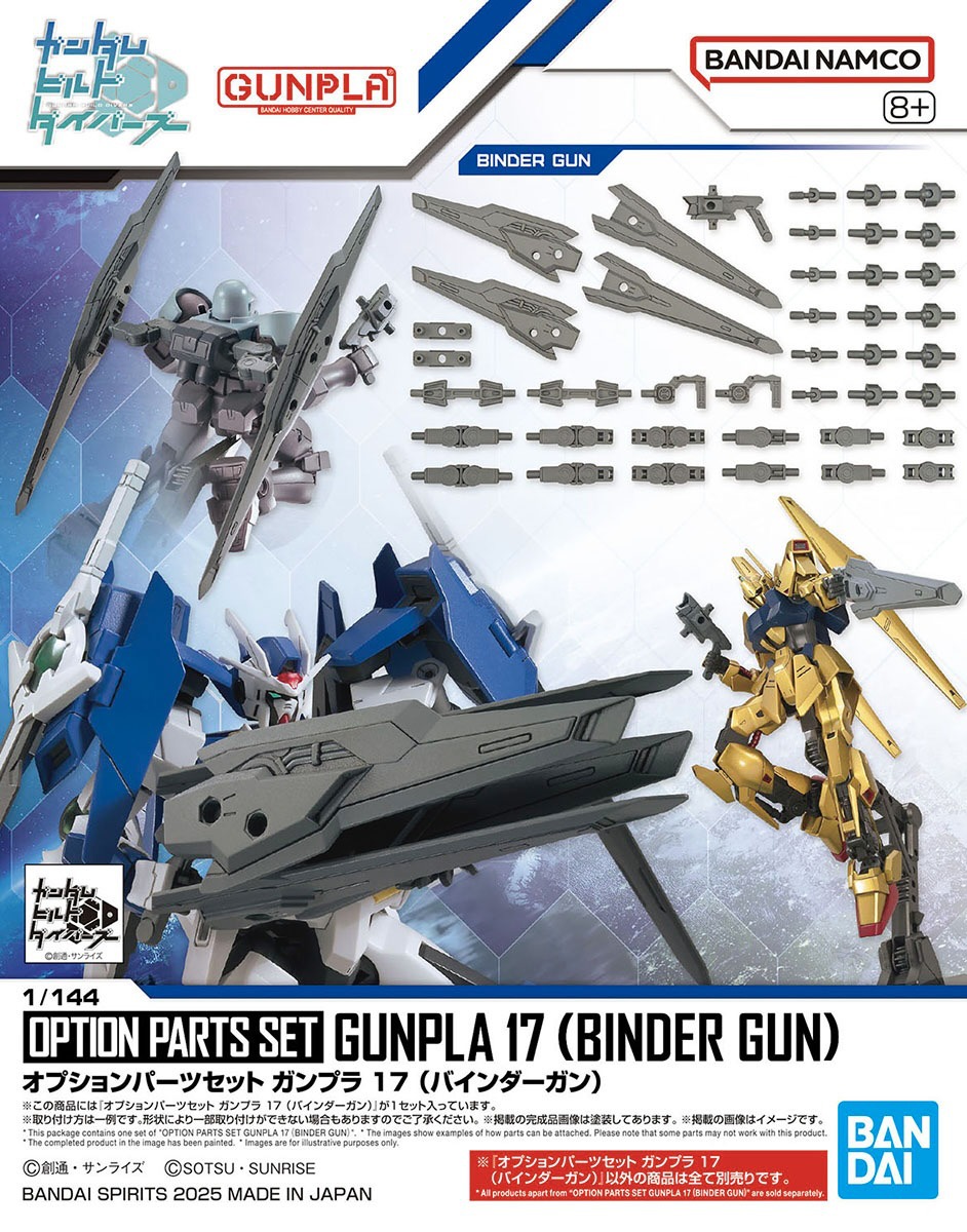 Mô hình phụ kiện Bandai Gundam Option Parts Set Gunpla 17 (Binder Gun)