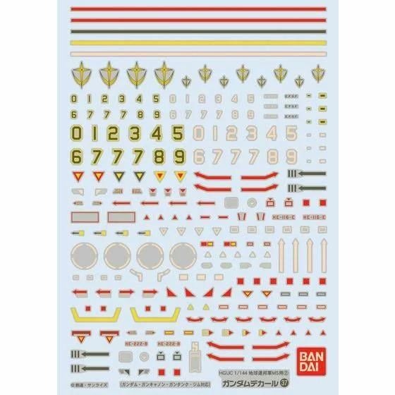 Decal Nước GUNDAM DECAL 37 HGUC EARTH FEDERATION MS 2 - Bandai
