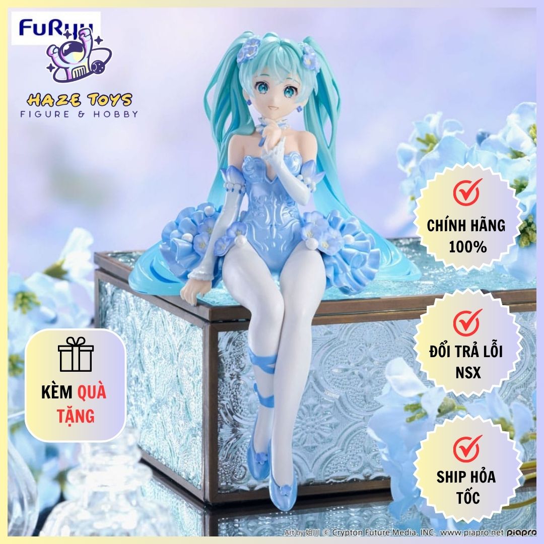 Mô Hình Hatsune Miku - Flower Fairy Nemophila Pail Blue Color Ver - Noodle Stopper Figure (Furyu)