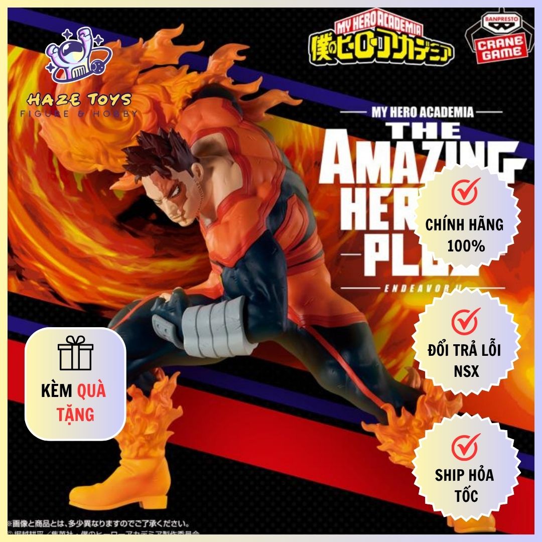 Mô Hình My Hero Academia - The Amazing Heroes Plus - Endeavor II Figure Chính Hãng (Banpresto)