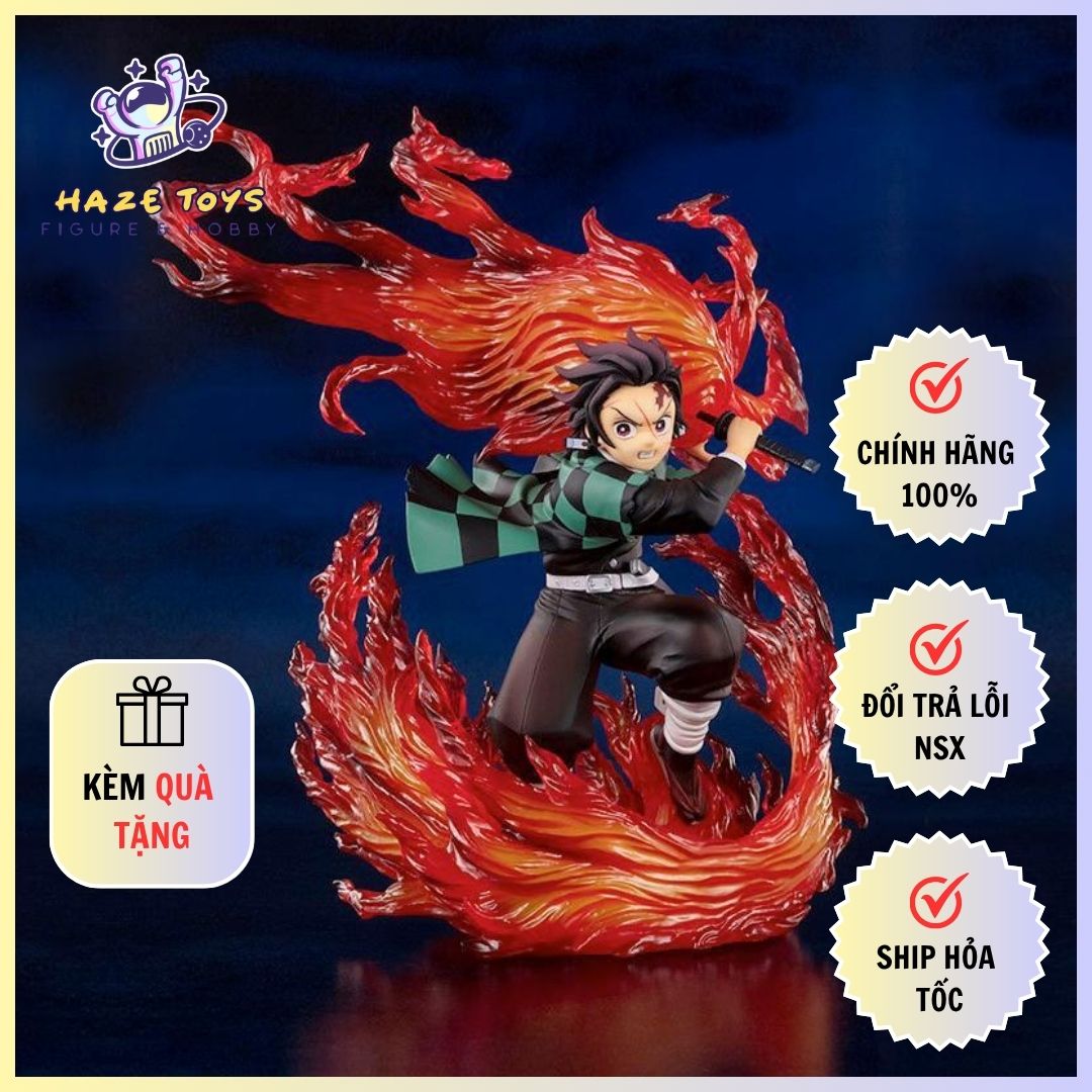 Mô Hình Demon Slayer - Kimetsu  no Yaiba - Figuarts Zero - Tanjiro Kamado - Hinokami Kagura! (Bandai)