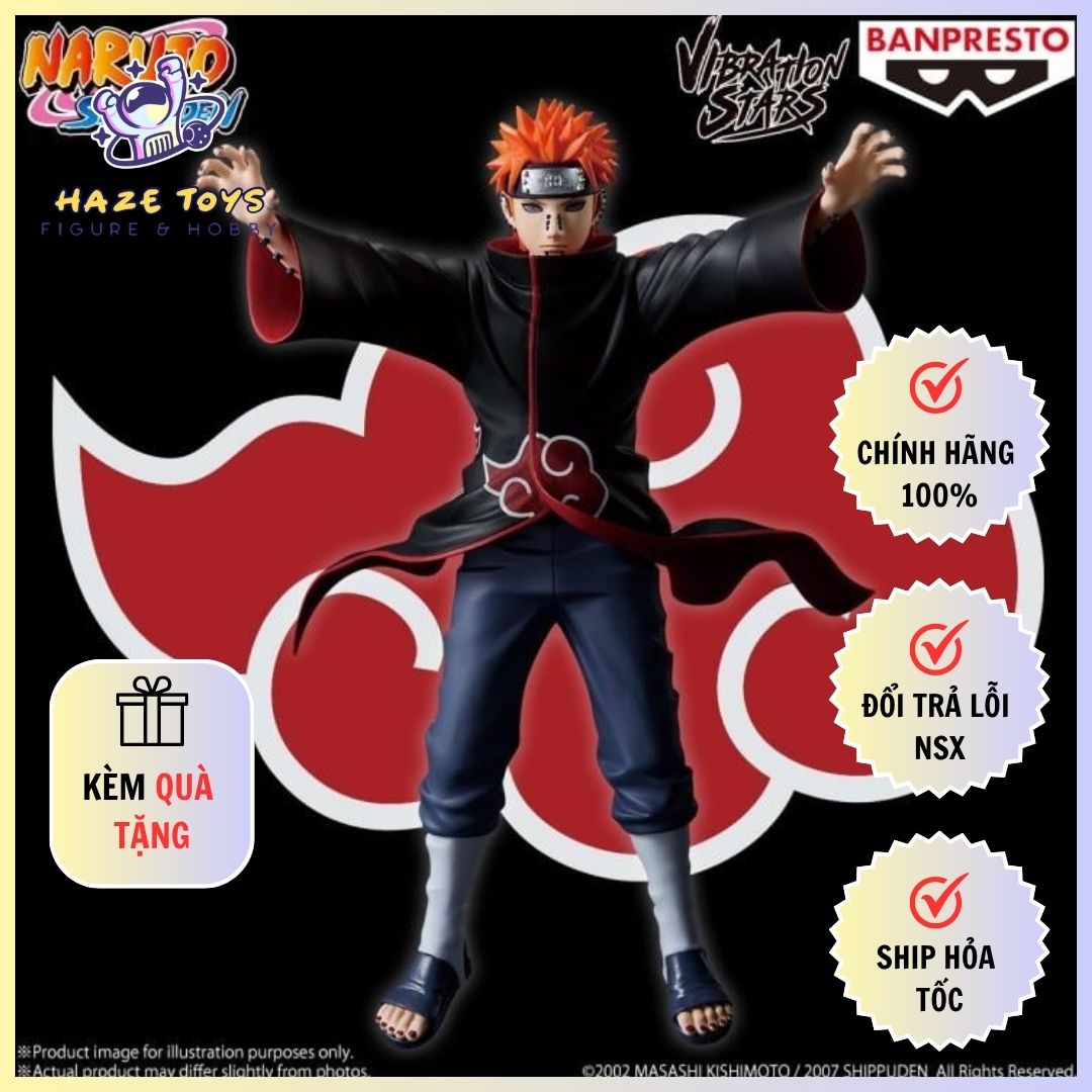 Mô Hình Naruto Shippuden - Vibration Stars - Pain Figure Chính Hãng (Banpresto)