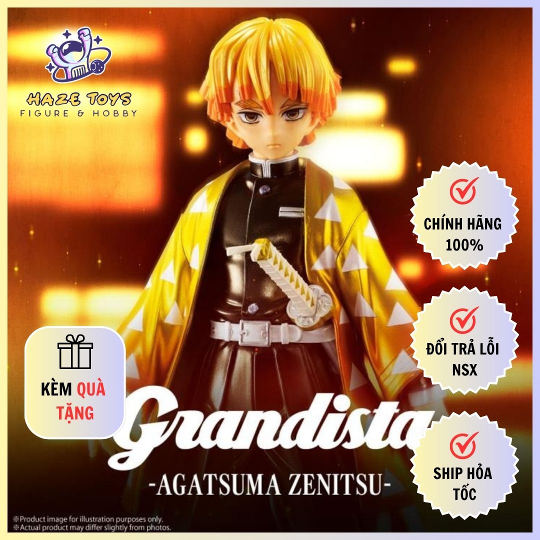Mô Hình Demon Slayer - Kimetsu no Yaiba - Grandista - Zenitsu Agatsuma - Another Color Ver. B Figure (Banpresto)