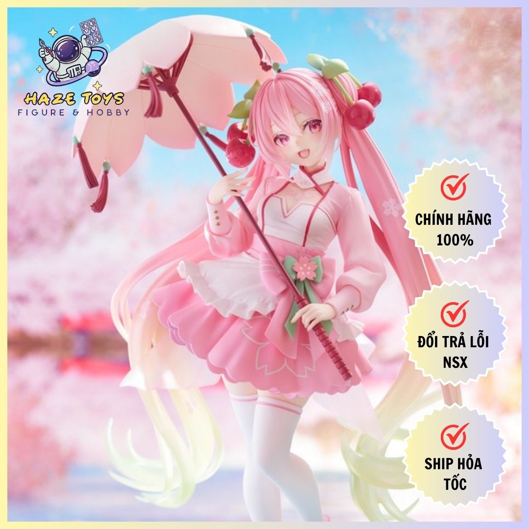 Hatsune Miku AMP+ Figure - Sakura Dress Ver.