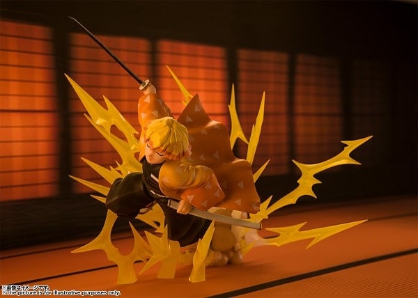 Mô Hình Demon Slayer - Kimetsu no Yaiba - Figuarts Zero - Zenitsu Agatsuma - Thunder Breathing! (Bandai)