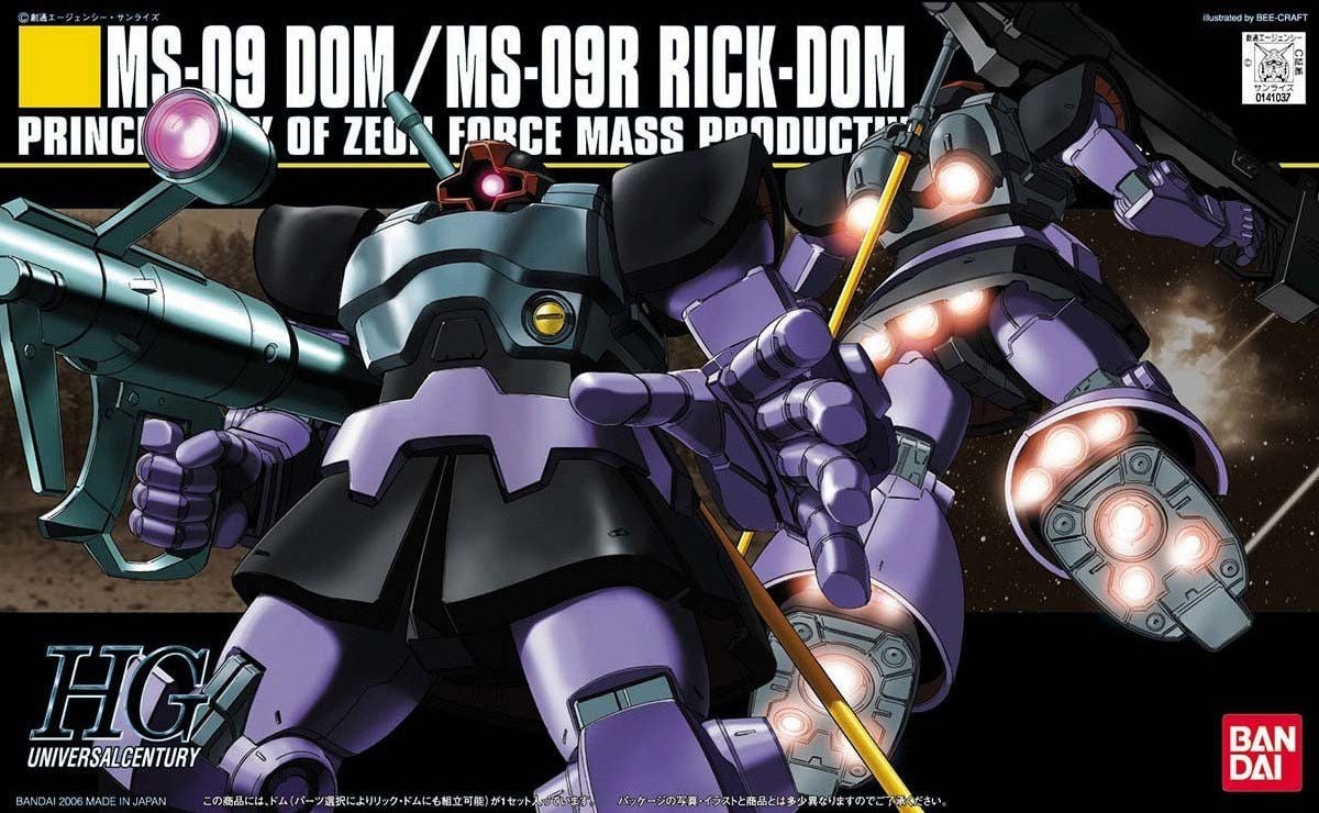 Mô Hình Gundam Bandai HG UC 059 MS-09 Dom / MS-09R Rick-Dom 1/144 MS Gundam