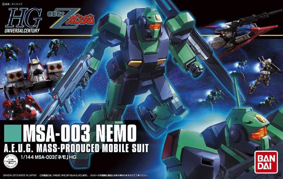 Mô hình HGUC 150 1/144 HG Nemo (Z .Ver) - Chính hãng Bandai Nhật Bản