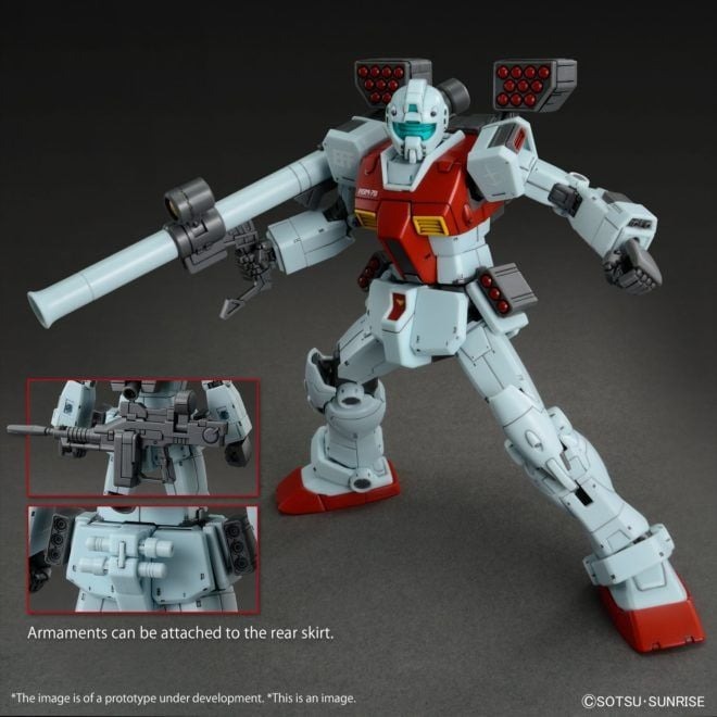 Mô hình lắp ráp Gundam Bandai HG GTO 1/144 GM Shoulder Cannon / Missile Pod