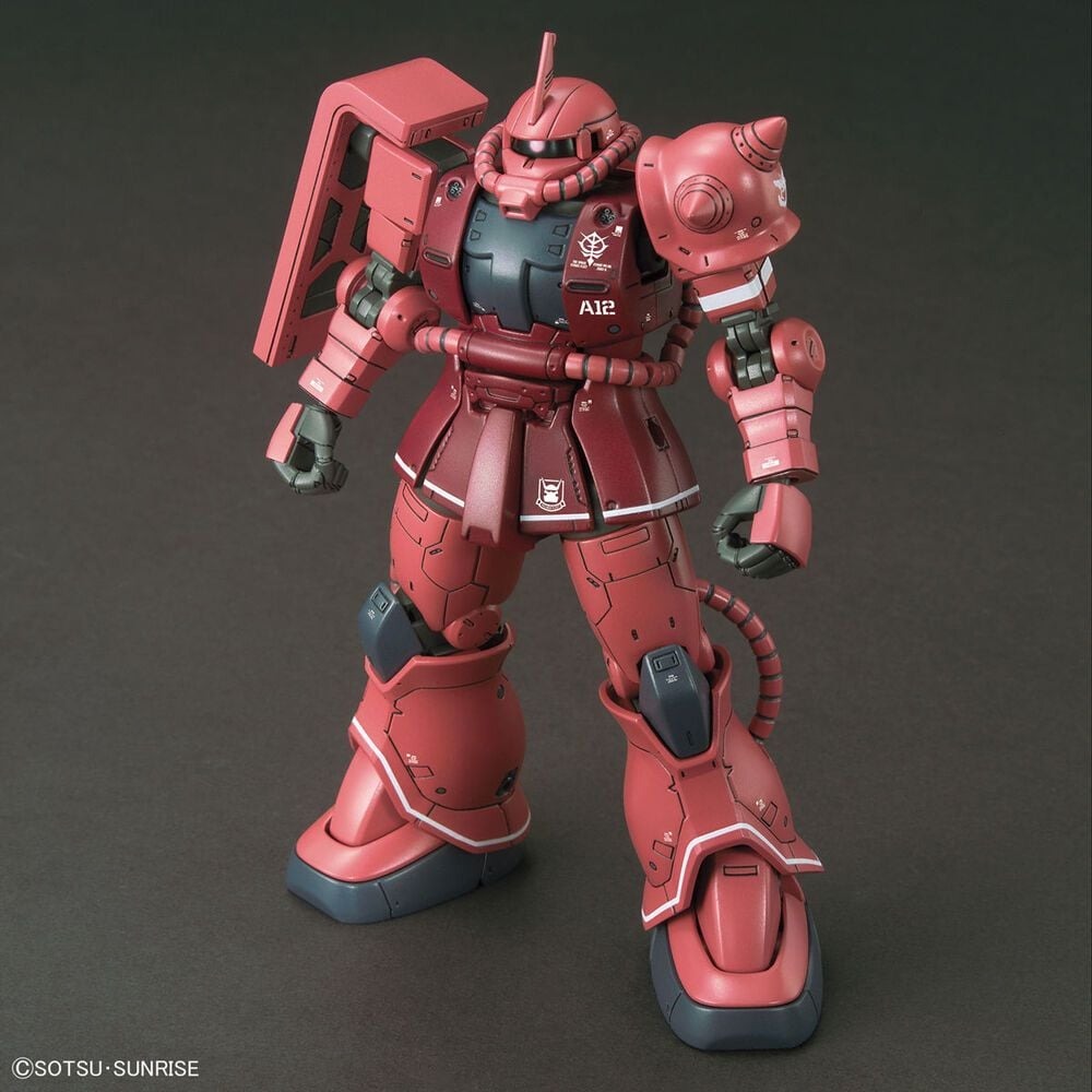 Mô hình HG GTO 1/144 MS-06S Zaku II (Red Comet Ver.) - Chính hãng Bandai Nhật Bản
