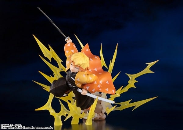 Mô Hình Demon Slayer - Kimetsu no Yaiba - Figuarts Zero - Zenitsu Agatsuma - Thunder Breathing! (Bandai)