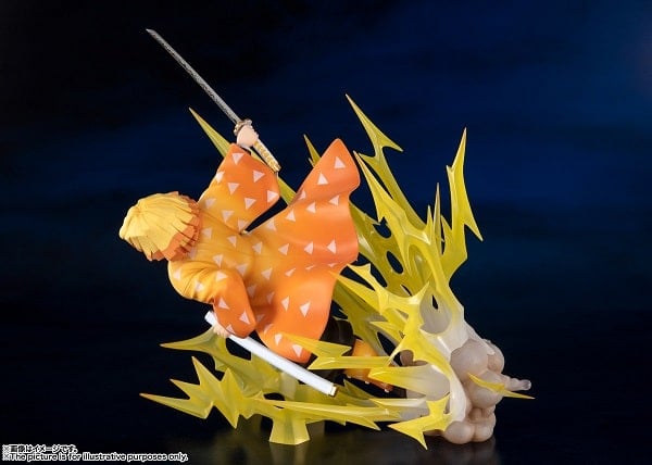 Mô Hình Demon Slayer - Kimetsu no Yaiba - Figuarts Zero - Zenitsu Agatsuma - Thunder Breathing! (Bandai)