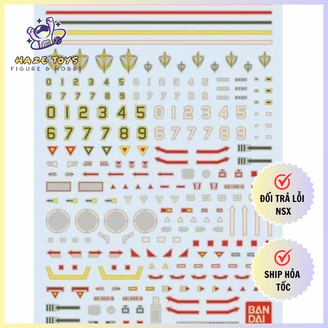 Decal Nước GUNDAM DECAL 37 HGUC EARTH FEDERATION MS 2 - Bandai