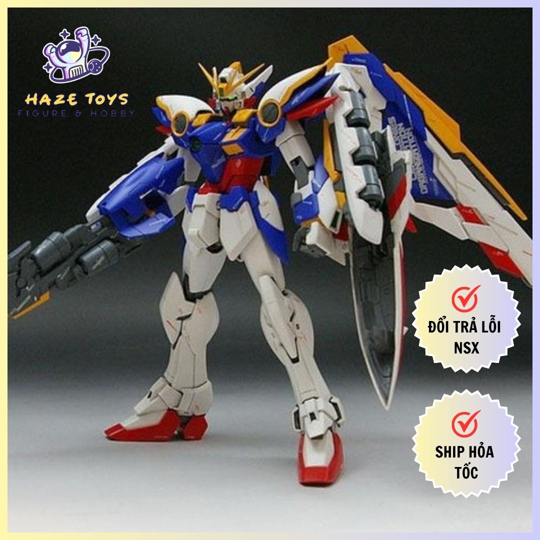 Bandai-Kit de modelo Gundam genuino, figura de Anime MG 1/100 Wing Gundam Ver.Ka colección Bandai-Kit de modelo Gundam genuino, figura de Anime MG 1/100 Wing Gundam Ver.Ka colección