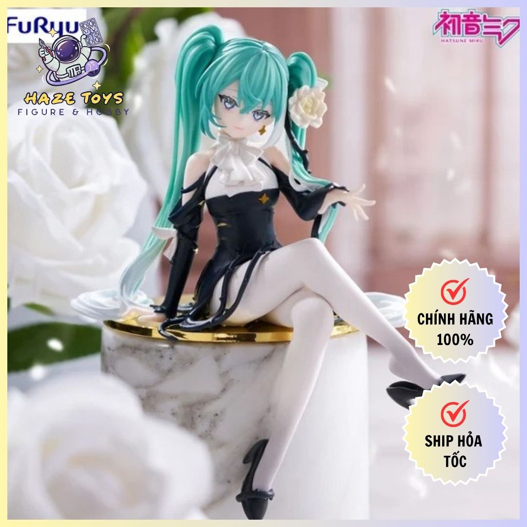 Mô hình Hatsune Miku - Vocaloid - Flower Fairy - Noodle Stopper Figure - White Rose (FuRyu)
