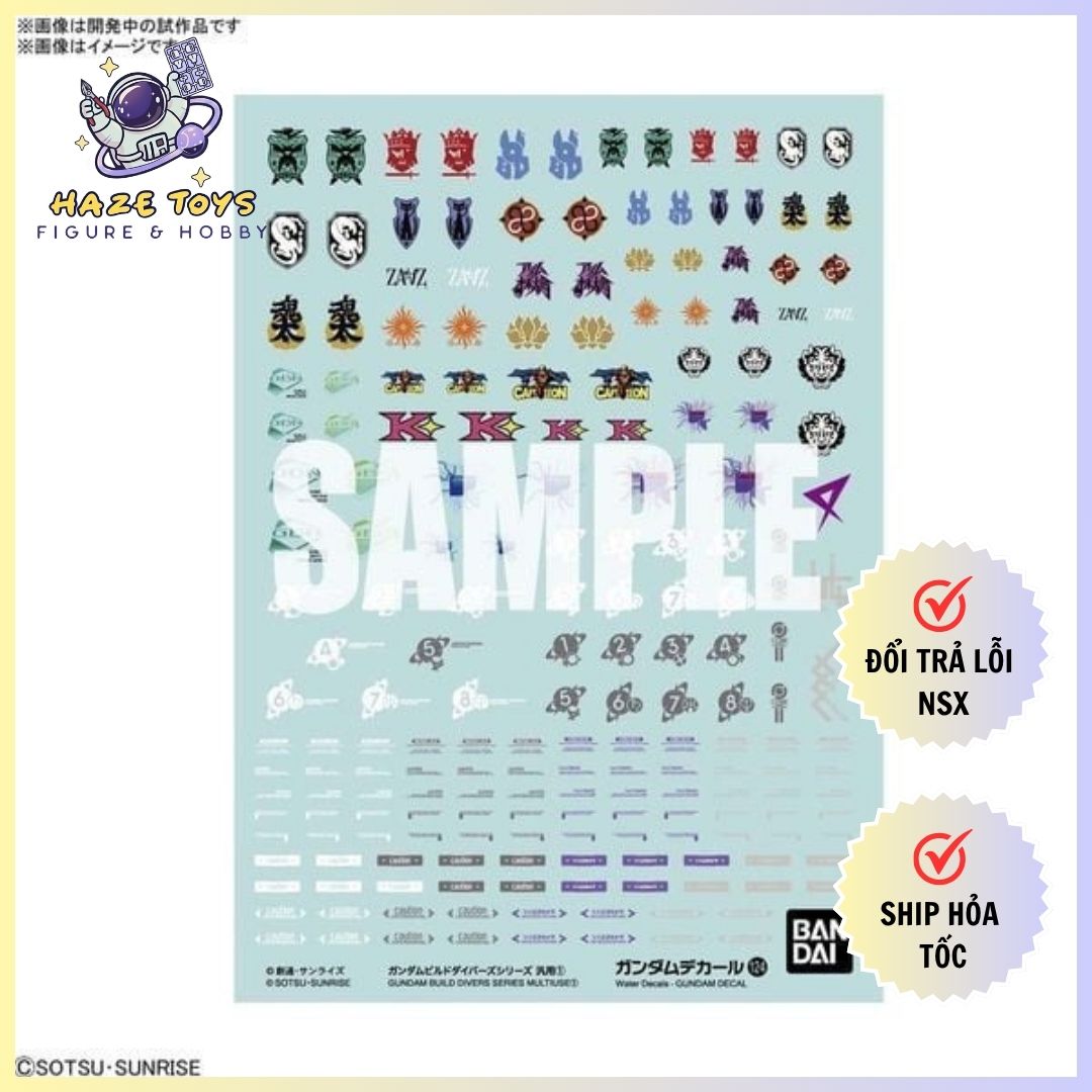GUNDAM DECAL 124 GUNDAM BUILD DIVERS SERIES MULTIUSE ①