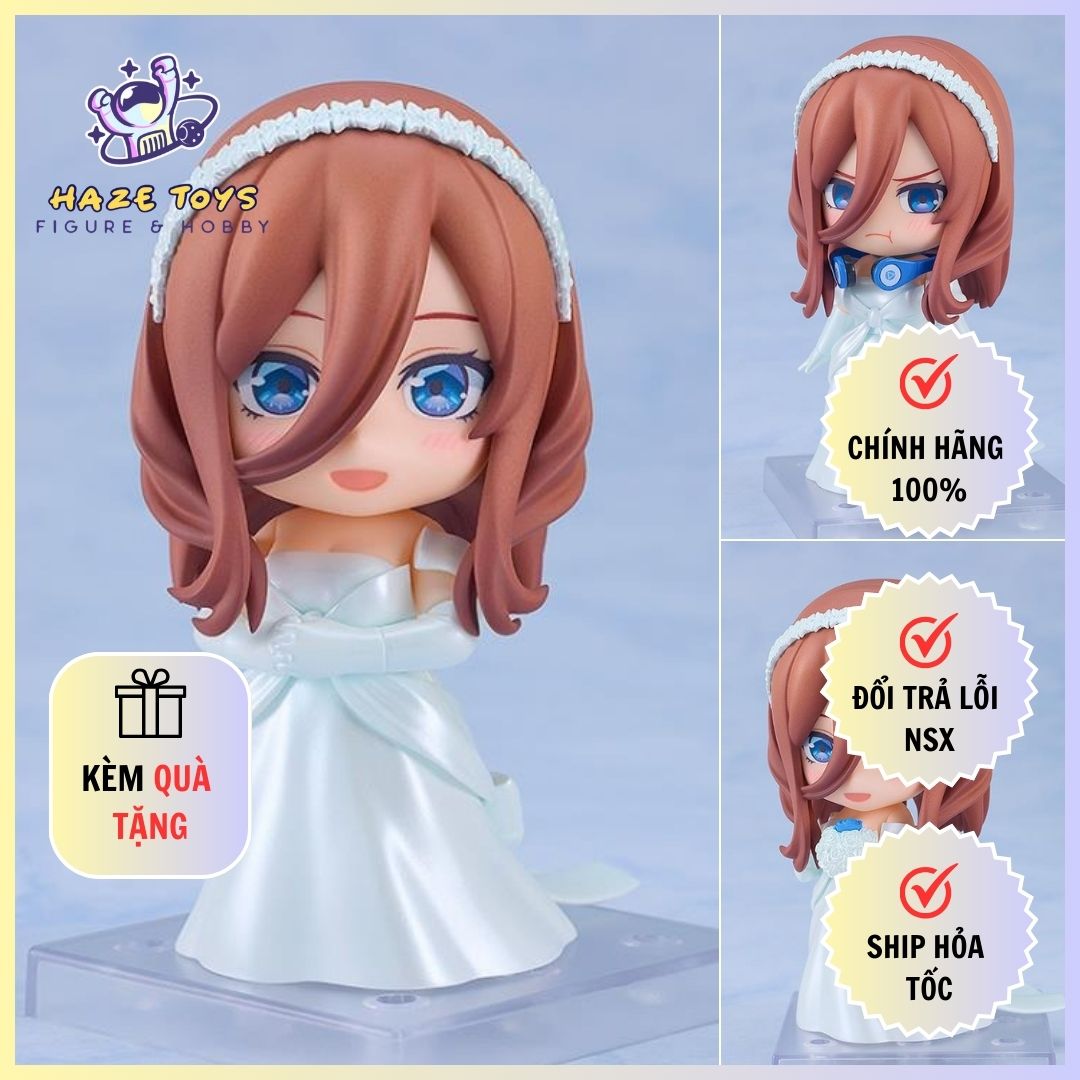 Mô Hình Nendoroid Nakano Miku: Wedding Dress Ver. - Nendoroid 2374 Gotoubun no Hanayome
