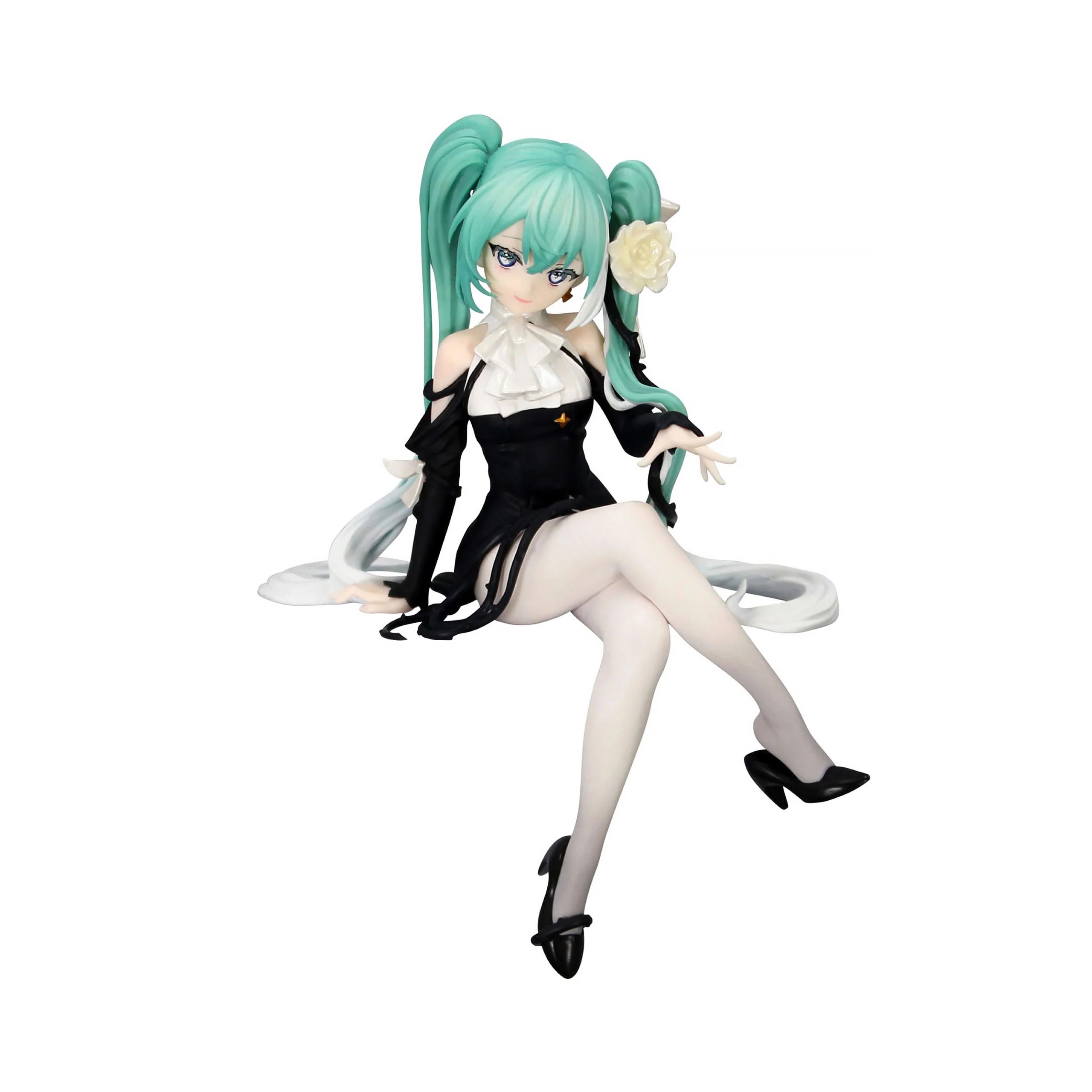 Mô hình Hatsune Miku - Vocaloid - Flower Fairy - Noodle Stopper Figure - White Rose (FuRyu)