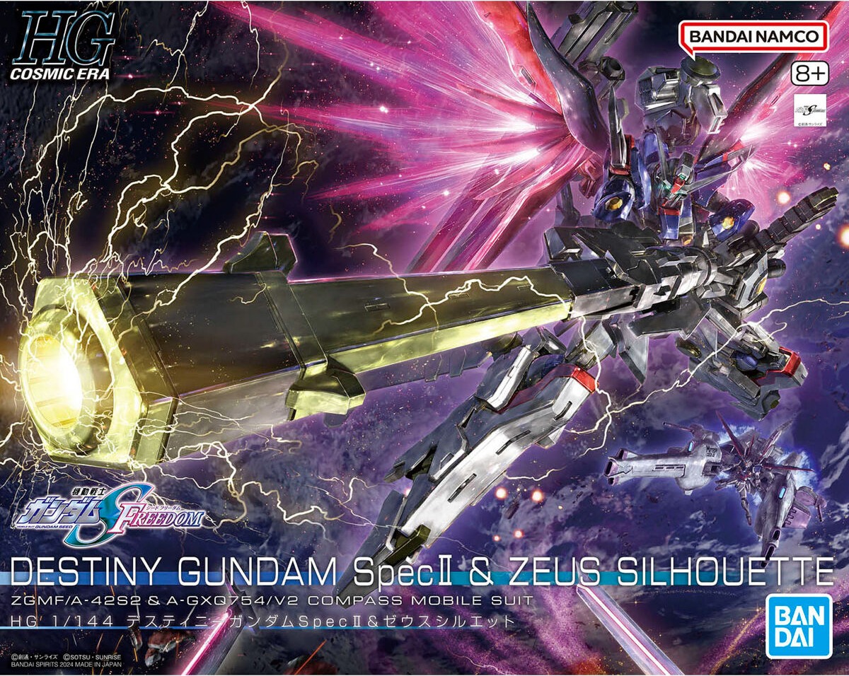 Mô Hình Lắp Ráp Gundam HG 1/144 DESTINY GUNDAM SpecⅡ&ZEUS SILHOUETTE