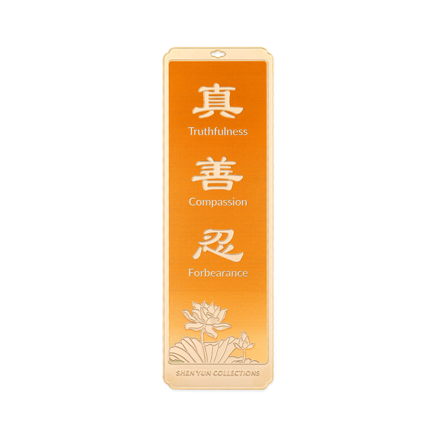 Thẻ đánh dấu trang (Bookmark) - Màu cam (Zhen Shan Ren)