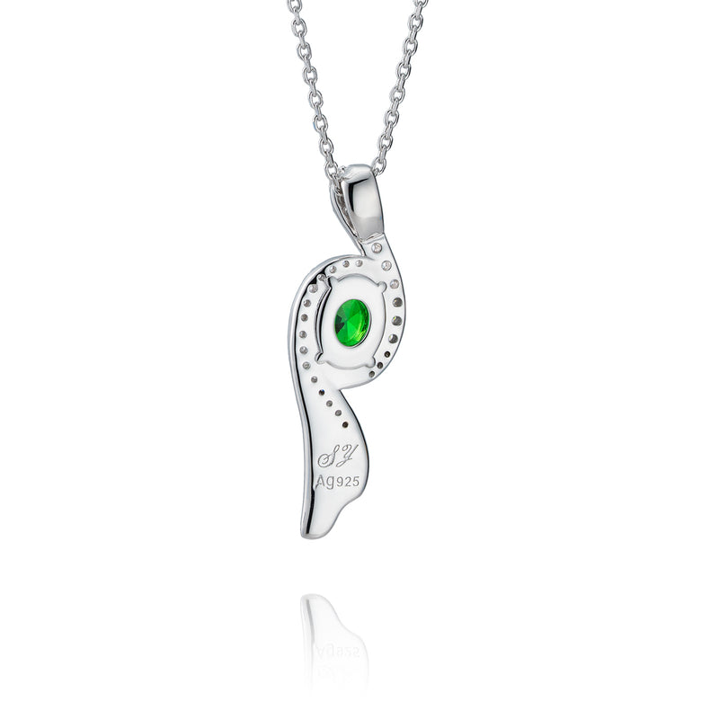 Dây chuyền (Flying Sleeves Green) - Bạc