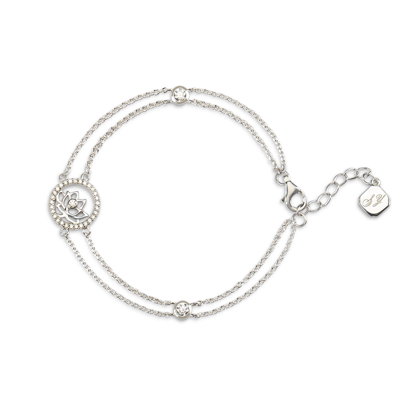 Vòng đeo tay - Tiên nữ hoa sen - màu Bạc (Lotus Fairies Bracelet - Silver