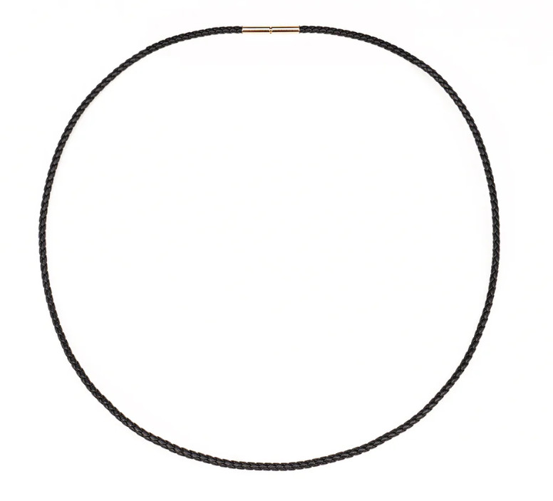 Dây da 22" (56 cm) - Khóa gài vàng 18kt
