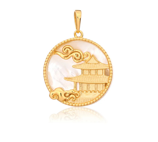 Charm - (Mystical Moon Palace - Gold 18mm)