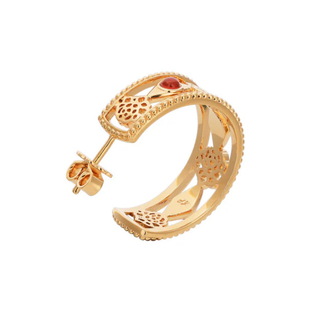 Khuyên tai - Hoa Mẫu Đơn (Golden Tang Peony Hoop)
