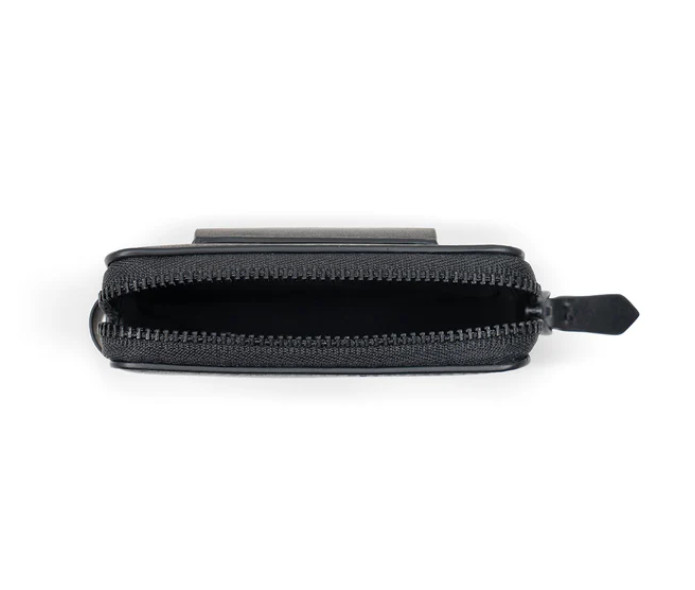 Ví da thắt lưng nam - Màu Ghi đen (Signature Men's Belt Wallet)