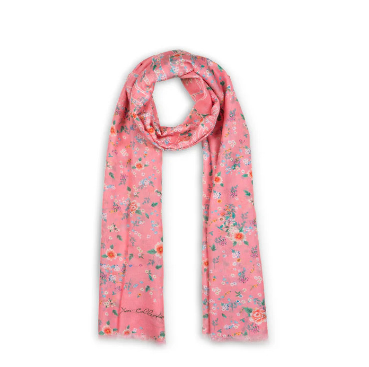Khăn quàng dài - Hoa màu hồng (Celestial Flowers)