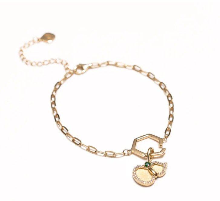 Vòng tay - Trơn - Màu vàng (Paperclip Chain)