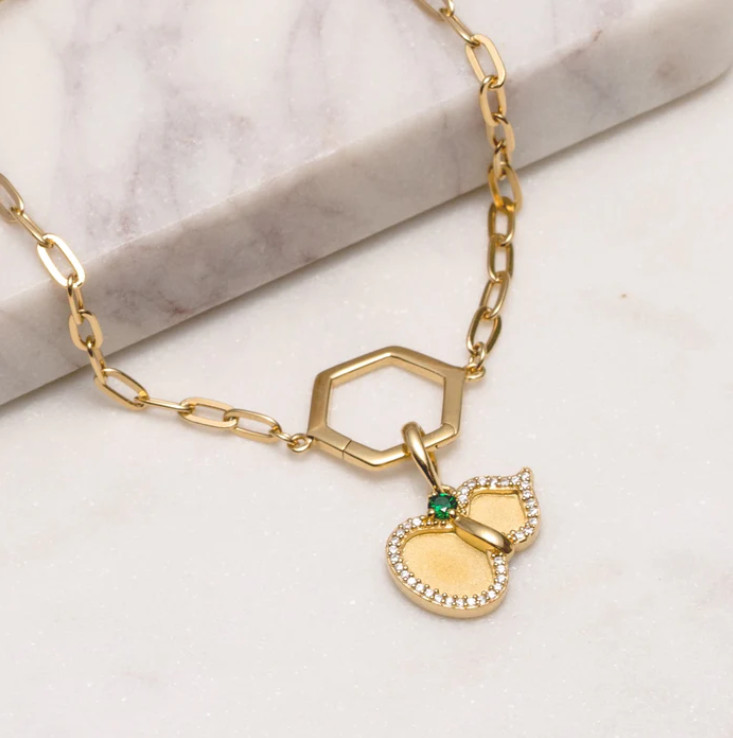 Vòng tay - Trơn - Màu vàng (Paperclip Chain)