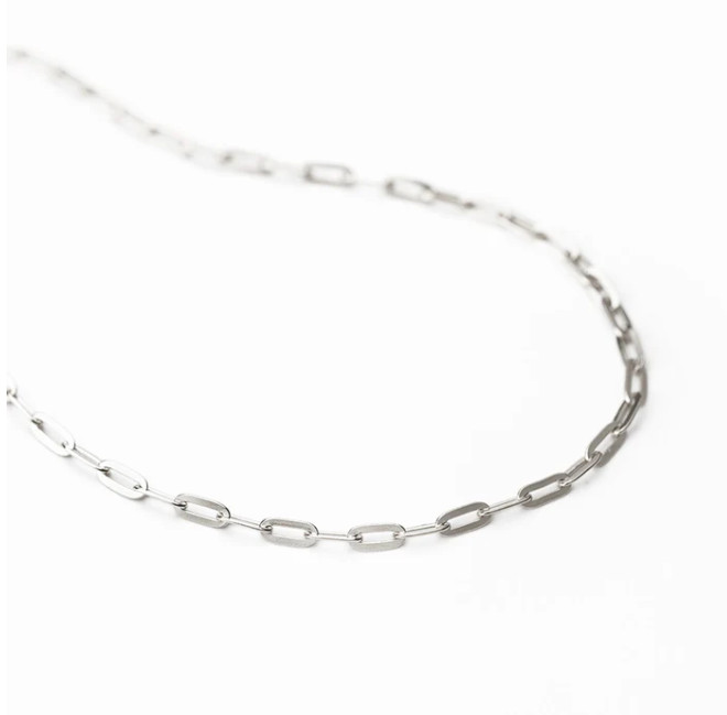 Dây chuyền - Trơn 16 - Màu bạc (Paperclip Chain)